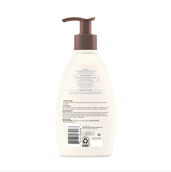 🔮3/$15 Aveeno Stress Relief Moisturizing Lotion with Lavender Scent - Picture 5 of 8